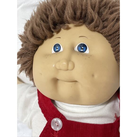 Vintage Cabbage Patch Kids Boy 1978 1982 Coleco 16” Brown Hair Reg. No PA-1044 - Picture 2 of 9